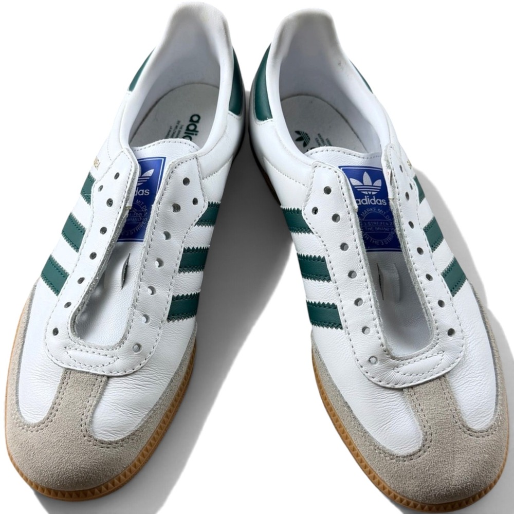 Adidas Sneakers Men 6 White Samba Leather Low Top Streetwear Sporty IE3437